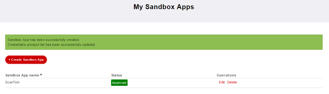 sandbox app view